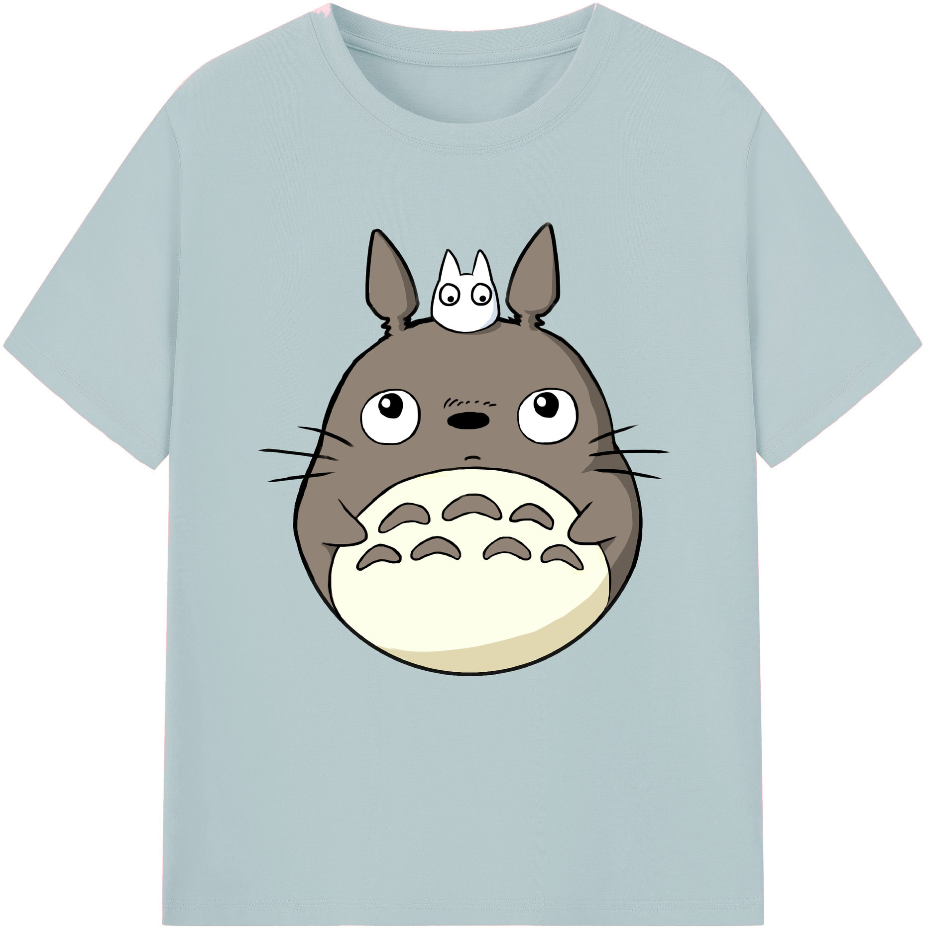 （画像用） となりのトトロ 草壁メイ 草壁サツキ My Neighbor Totoro Satsuki Kusakabe Mei Kusakabe 綿100％半袖Tシャツ（フロントプリント）